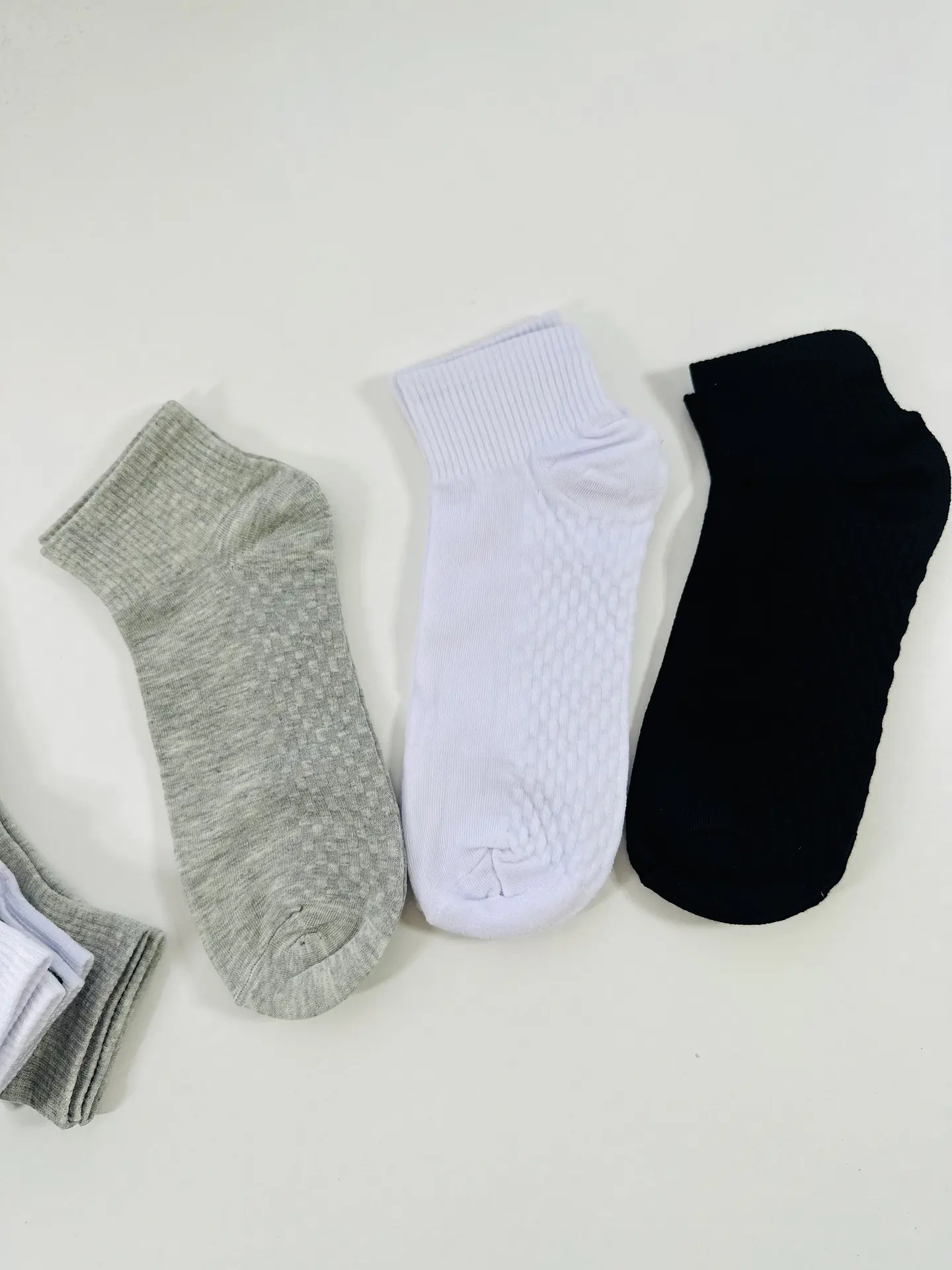 12 PARES DE CALCETINES DE ALGODON TOBILLERO DE HOMBRE #H03 3