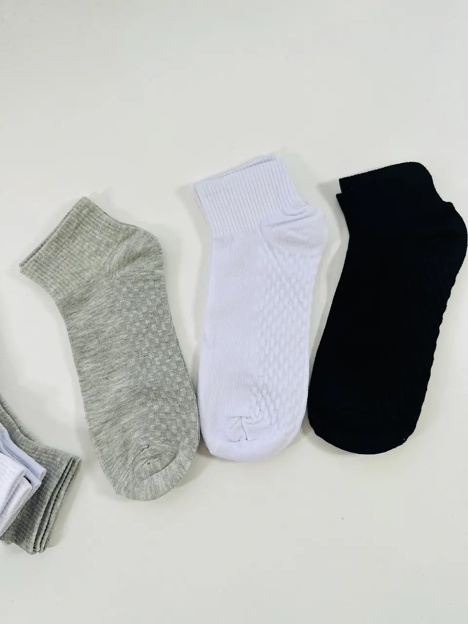 12 PARES DE CALCETINES DE ALGODON TOBILLERO DE HOMBRE #H03 3