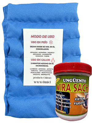 Guatero De Semillas 6 Celdas + Ungüento Para Frotación y Masajes