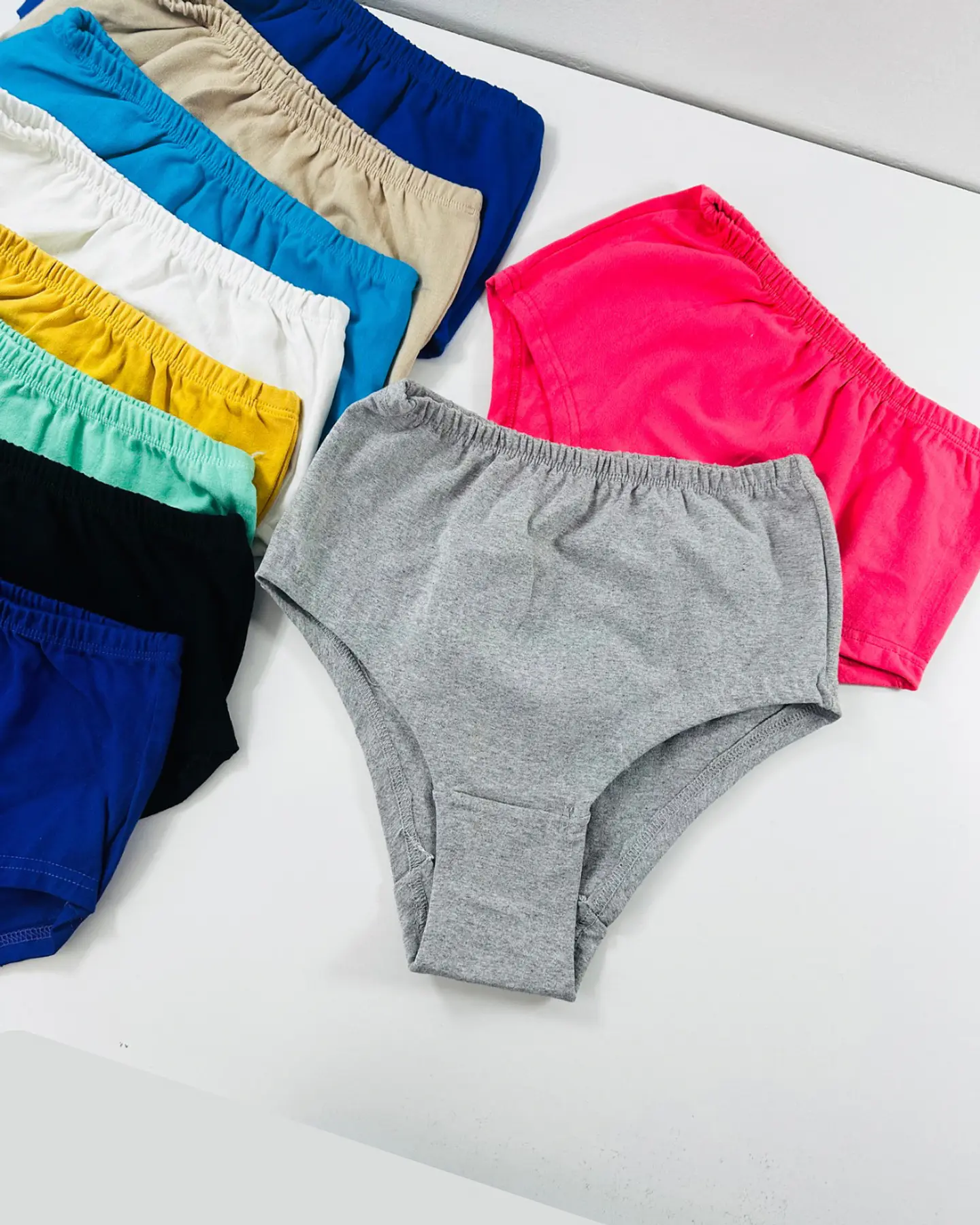 6 Calzón Bikini Tiro Alto Algodón Nacional #101 1