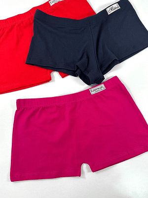 3 Pantaleta De Algodón Peruano Mixta #107