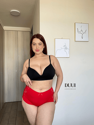 4 PANTALETAS DE ALGODON Y ENCAJE #722