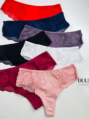 4 COLALESS ALGODÓN ENCAJE #729