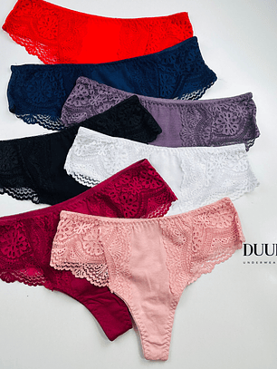 4 COLALESS ALGODÓN ENCAJE #729