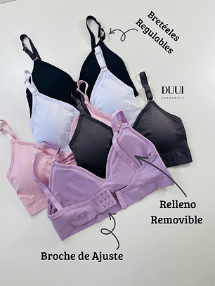 3 PETOS LISOS  CON BROCHE AJUSTABLE #394