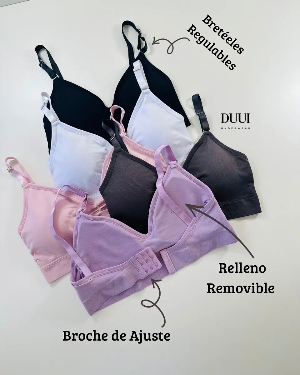 3 PETOS LISOS  CON BROCHE AJUSTABLE #392 2