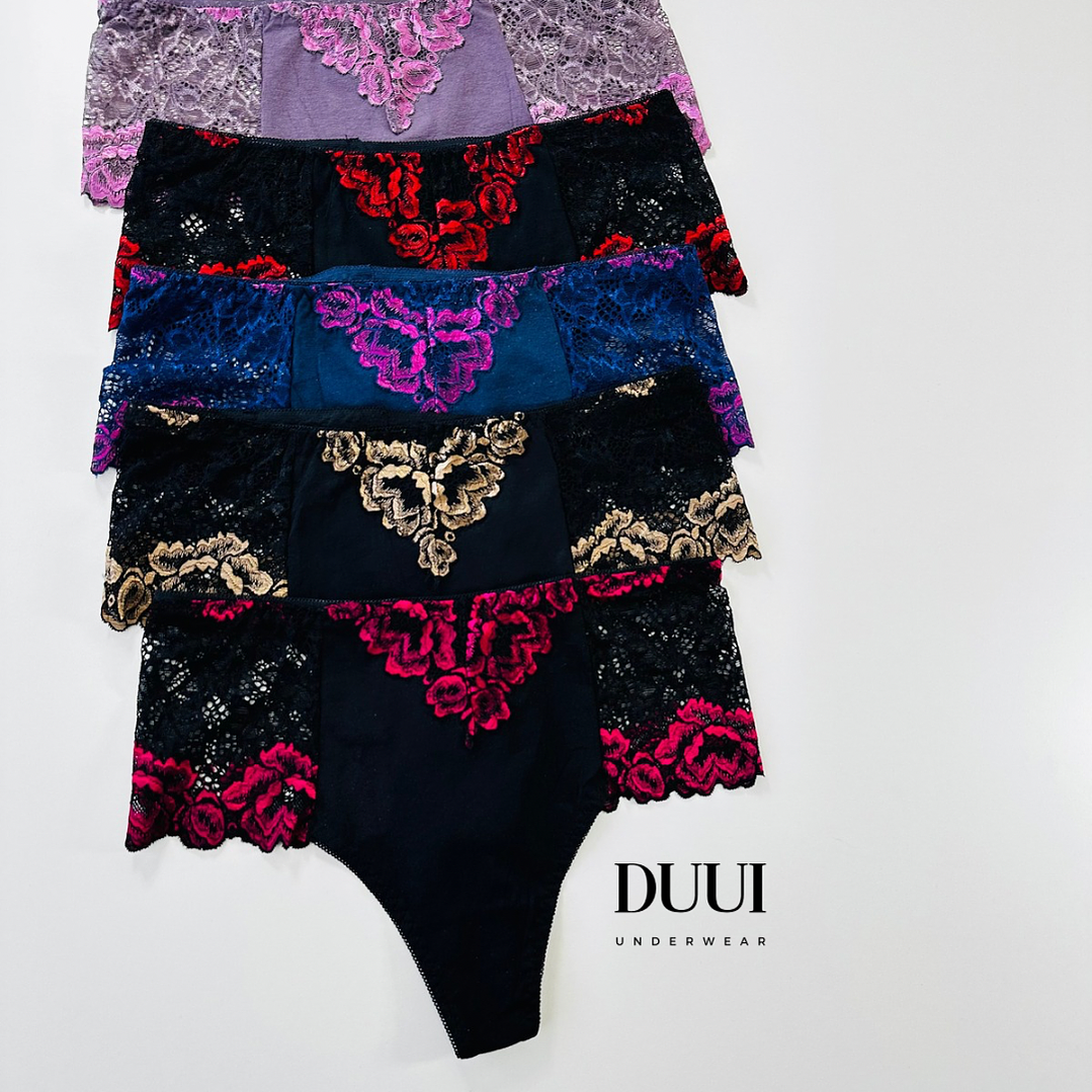 4 COLALESS DE ALGODON Y ENCAJE #323  6