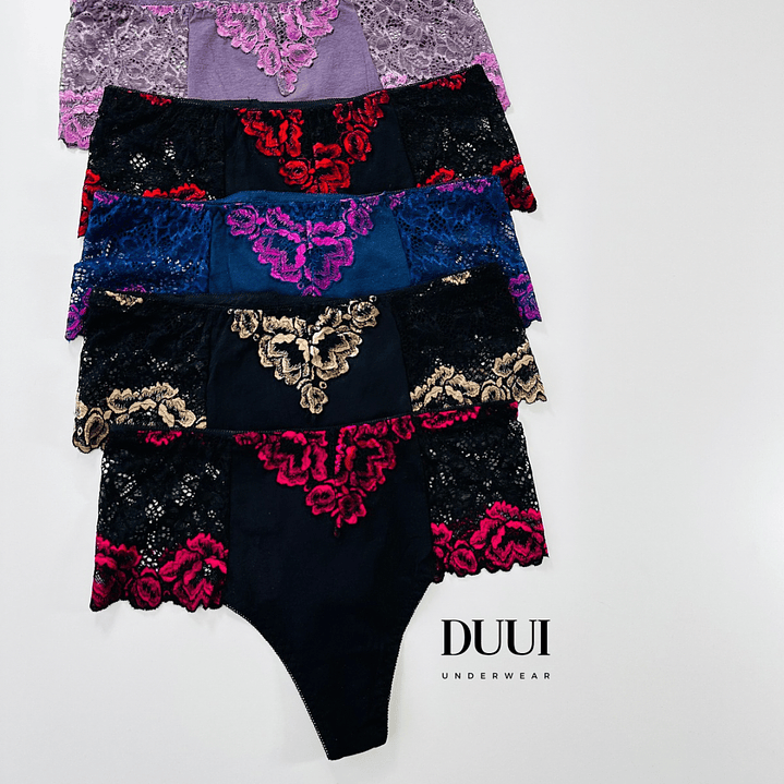 4 COLALESS DE ALGODON Y ENCAJE #323  6