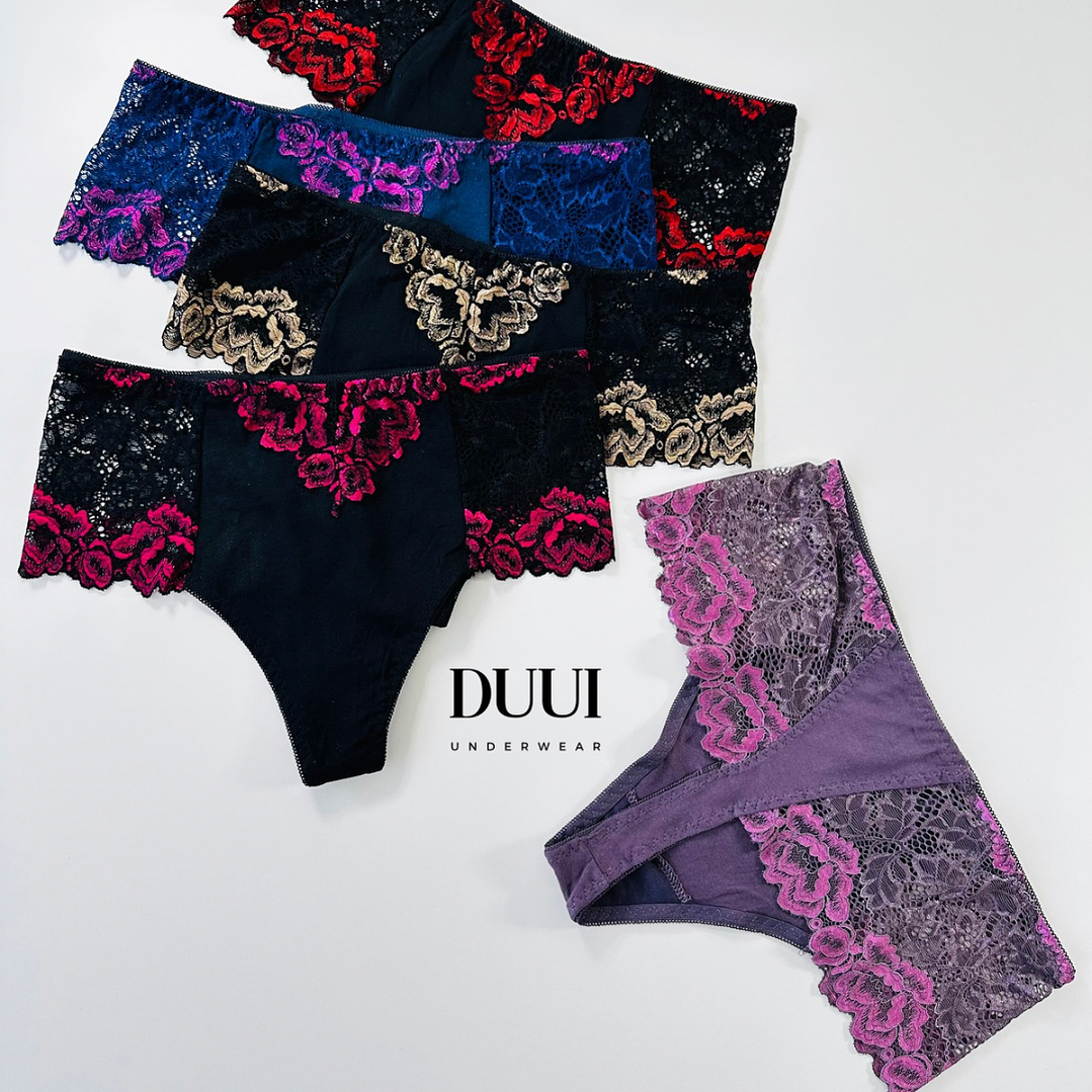 4 COLALESS DE ALGODON Y ENCAJE #323  2