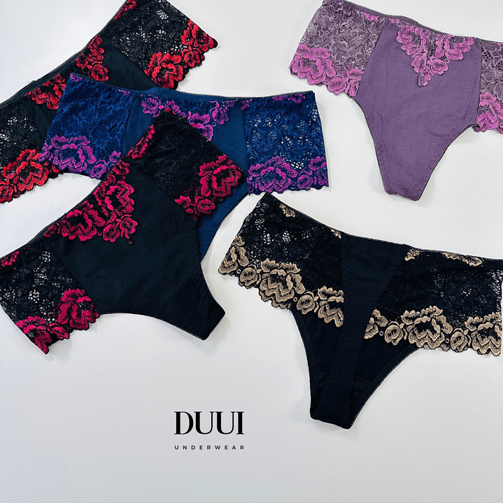 4 COLALESS DE ALGODON Y ENCAJE #323  7