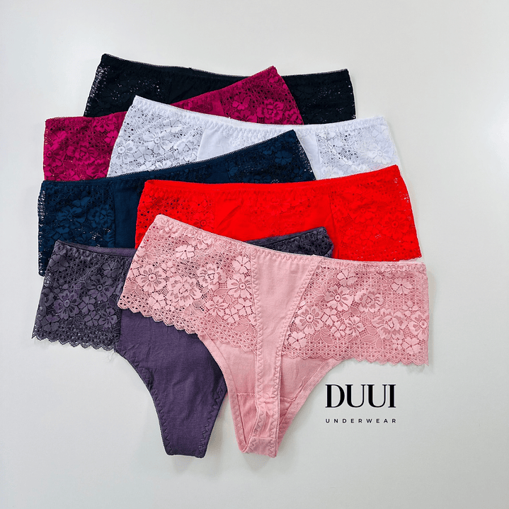 4 COLALESS DE ALGODON Y ENCAJE #424 2