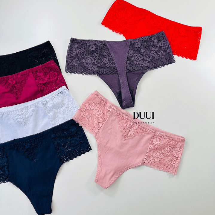 4 COLALESS DE ALGODON Y ENCAJE #424 8