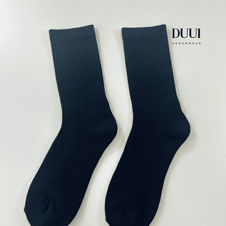 12 PARES DE CALCETINES NEGROS MEDIA CAÑA UNISEX  #332 3