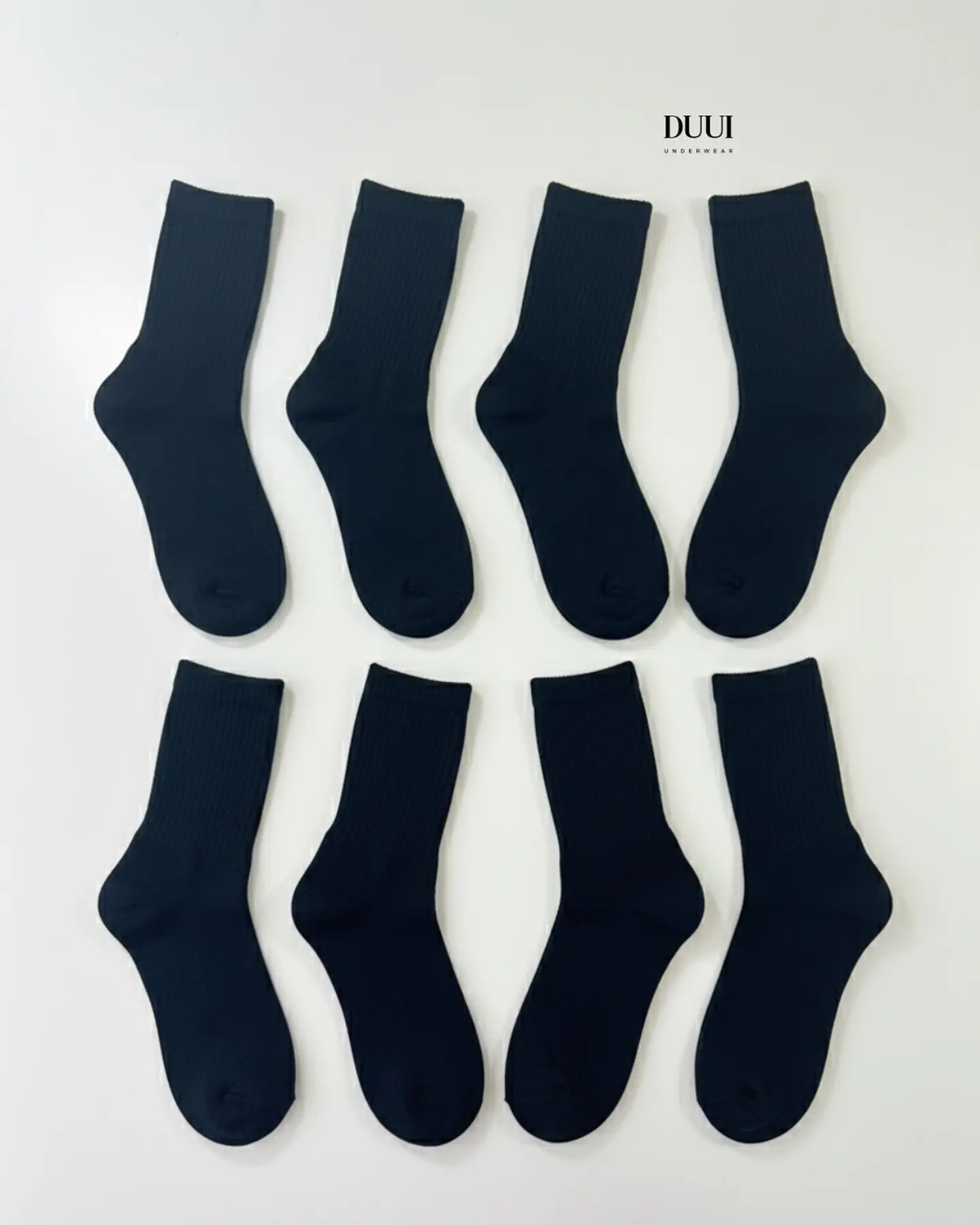 12 PARES DE CALCETINES NEGROS MEDIA CAÑA UNISEX  #332 4