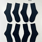 12 PARES DE CALCETINES NEGROS MEDIA CAÑA UNISEX  #332 - Miniatura 4