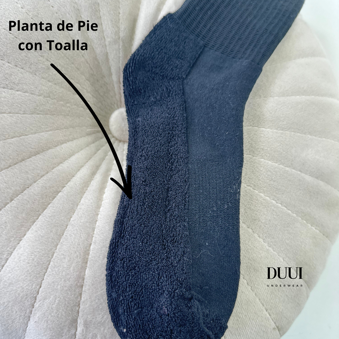 12 PARES DE CALCETINES NEGROS MEDIA CAÑA UNISEX  #332 2