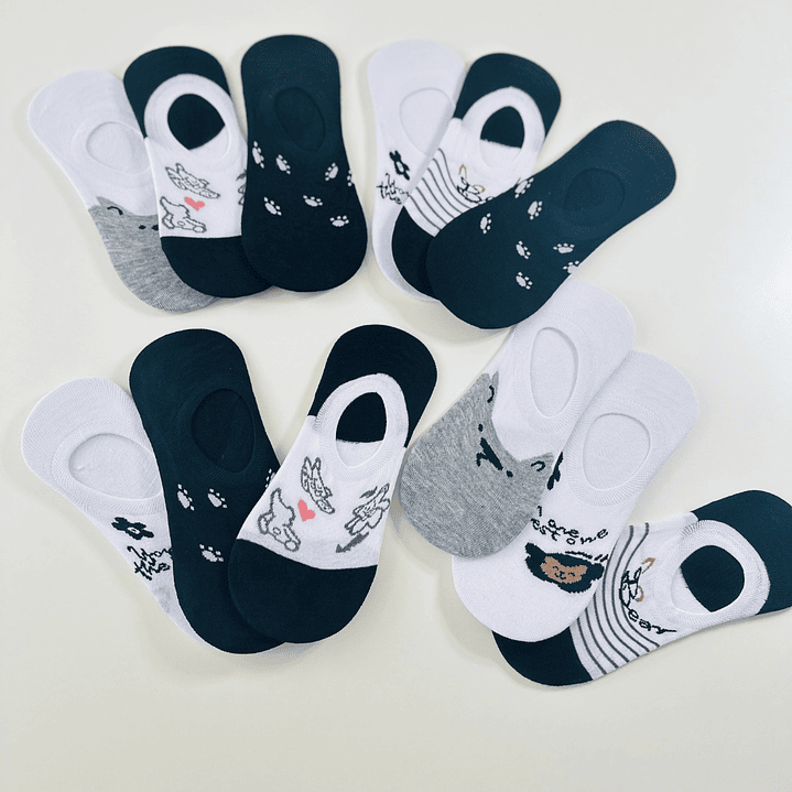 12 PARES DE CALCETINES  INVISIBLE PANCHITA #26 2