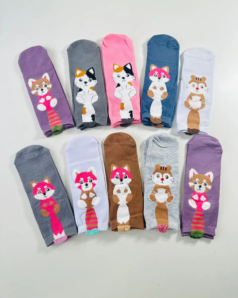 12 PARES DE CALCETINES DISEÑOS #456 1