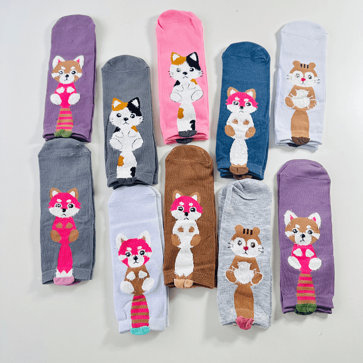 12 PARES DE CALCETINES DISEÑOS #456 4