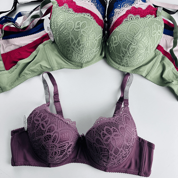 2 SOSTENES ENCAJE Y BRILLO COPA C #1137 1