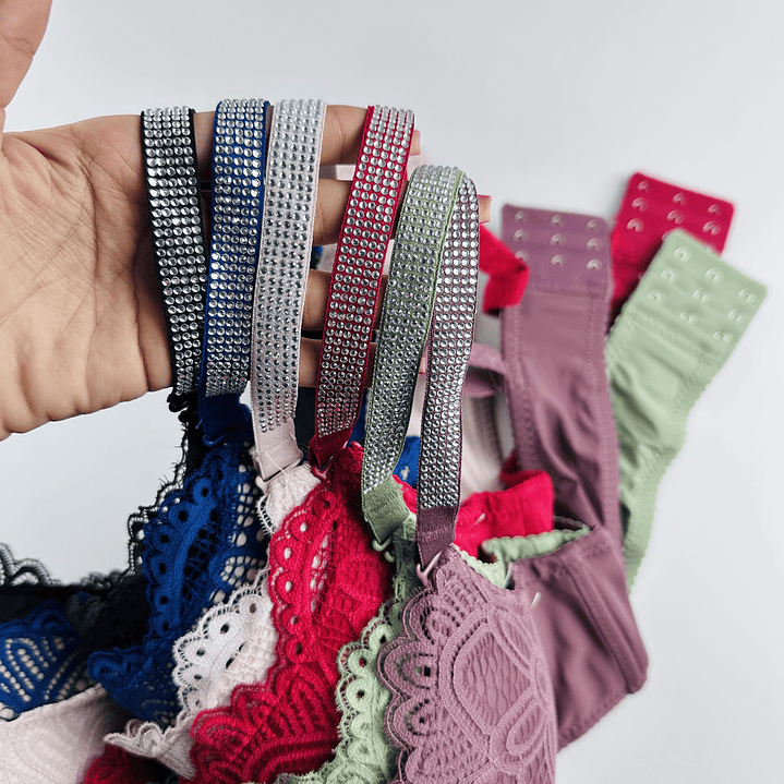 2 SOSTENES ENCAJE Y BRILLO COPA C #1137 2