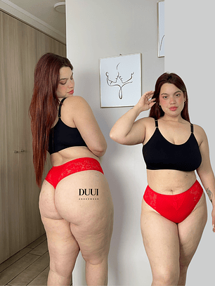 4 COLALESS DE ALGODON Y ENCAJE #424