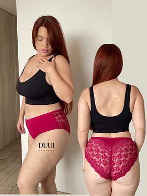 4 CALZONES DE ALGODON Y ENCAJE #6814