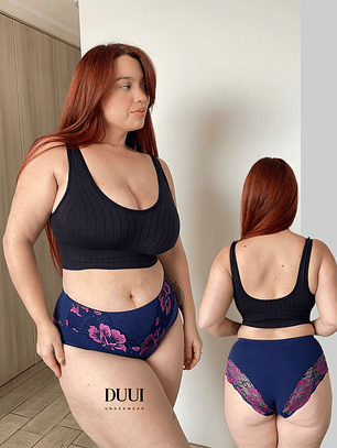 4 CALZONES DE ALGODON Y ENCAJE ALTOS #6139