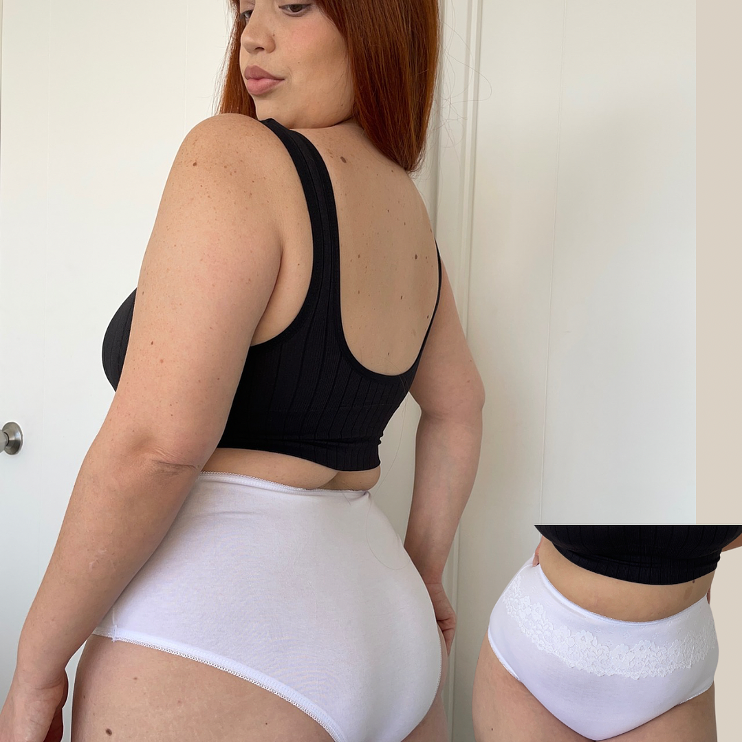 4 CALZON BIKINI  ALGODON  ENCAJE  #002 1