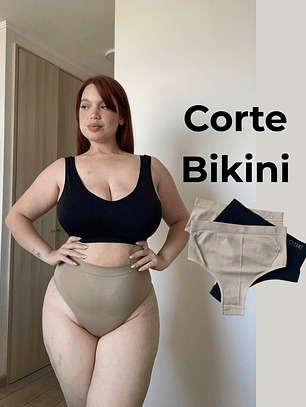 3 BIKINI TIRO ALTO CONTROL DE ABDOMEN #032