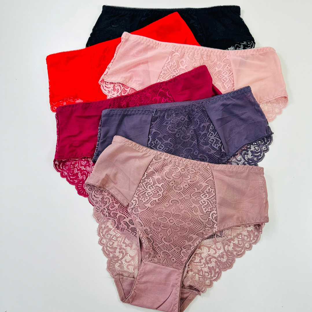 3 CALZONES  DE ALGODON Y ENCAJE #152 6