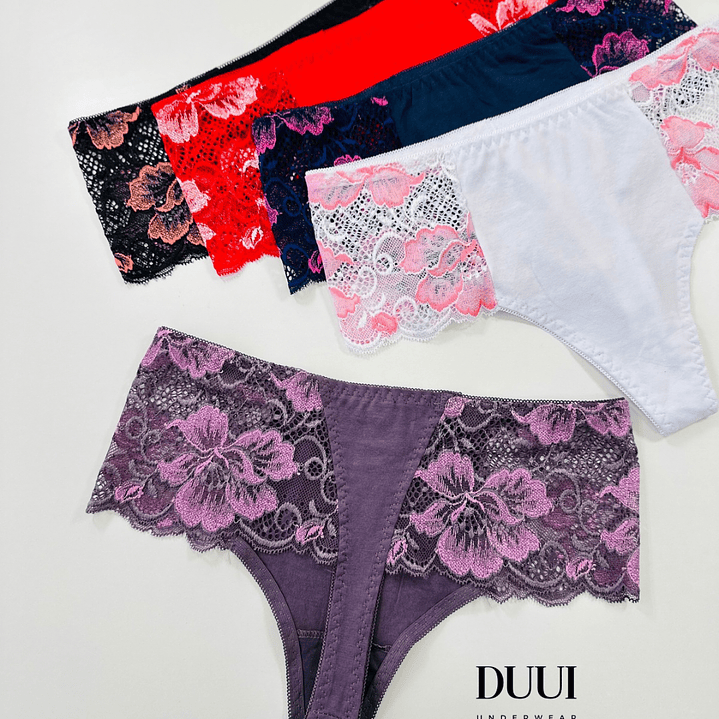 4 COLALESS DE ALGODON Y ENCAJE #727 7