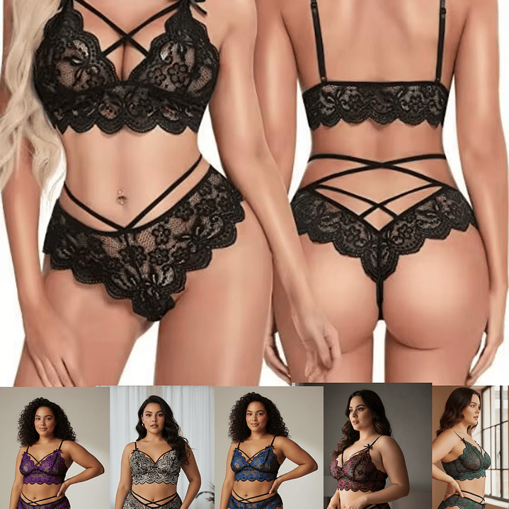 Set de lencería Encaje Sin Arco #445 1