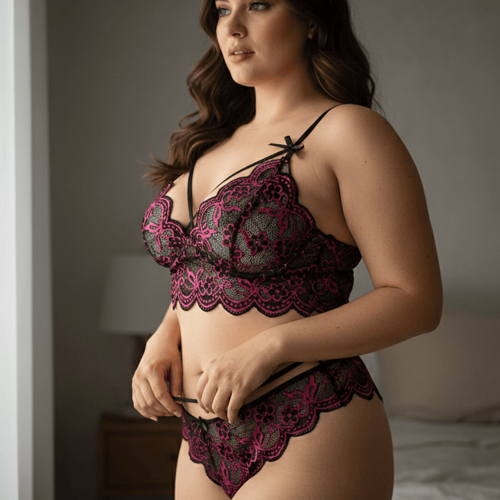 Set de lencería Encaje Sin Arco #445 7