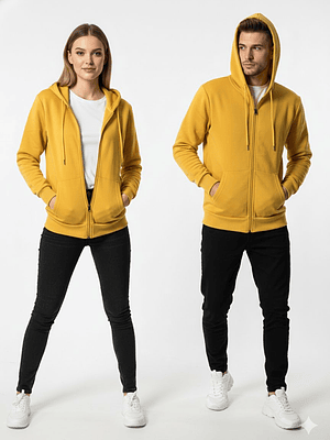 POLERON CANGURO CON CIERRE MICROPOLAR INTERIOR