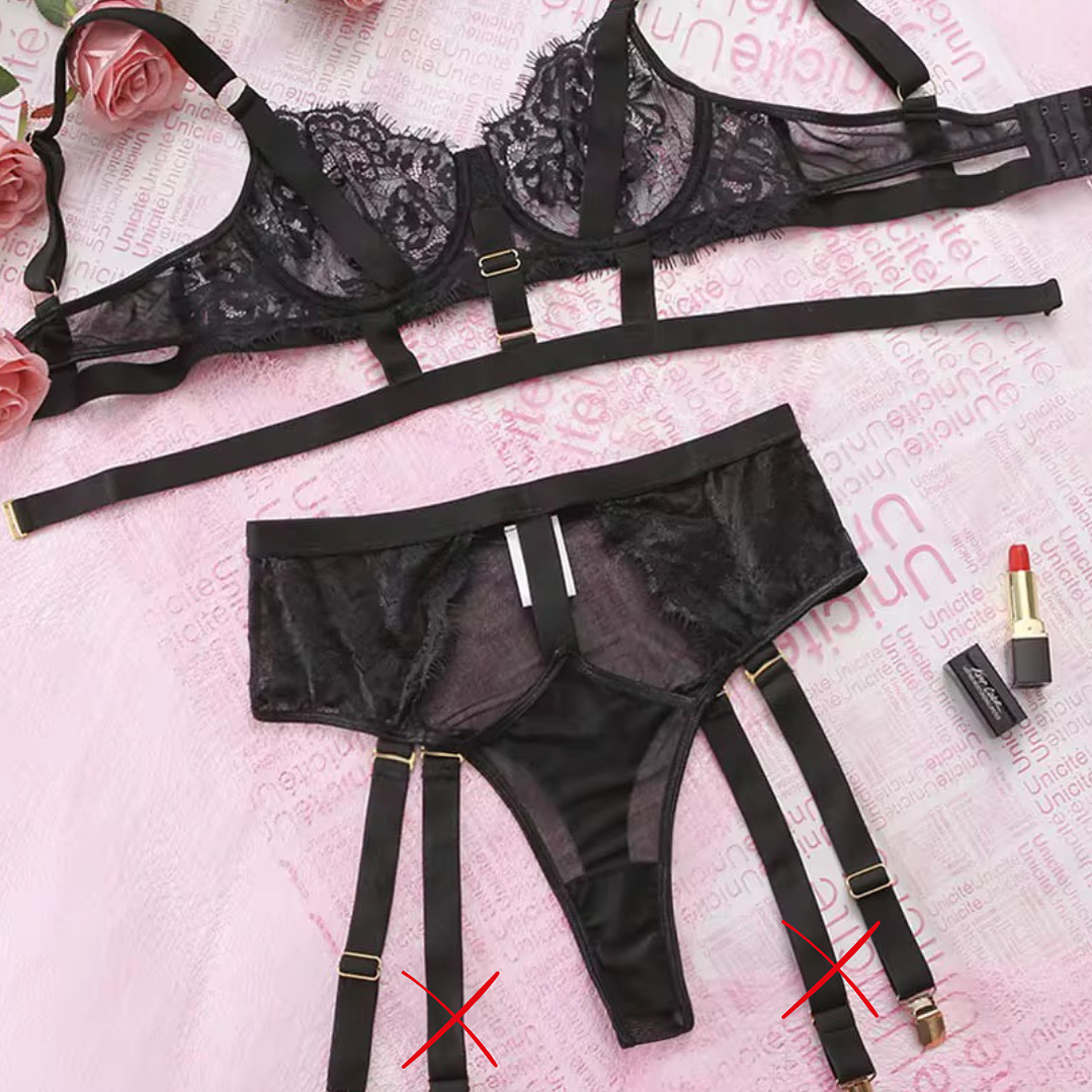 SET LENCERO SEXY ENCAJE #739 4