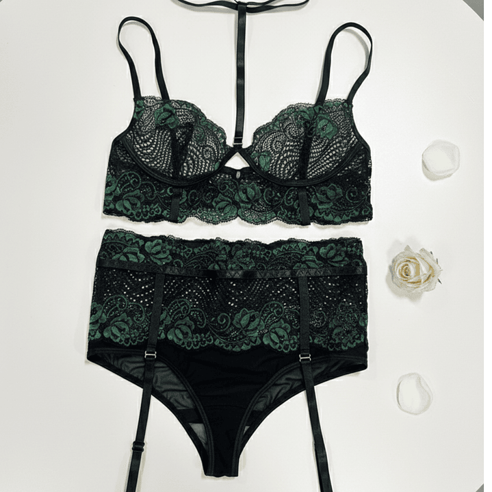 SET LENCERO ENCAJE #734 4