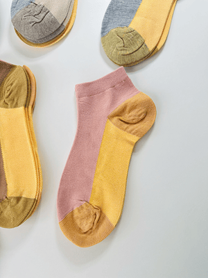 12 pares de calcetines tobilleros Algodón y bambo #22