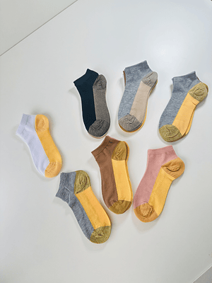 12 pares de calcetines tobilleros Algodón y bambo #22