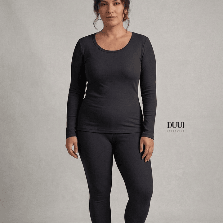 3 Camisetas cuello redondo  Térmicas acanaladas #34 1