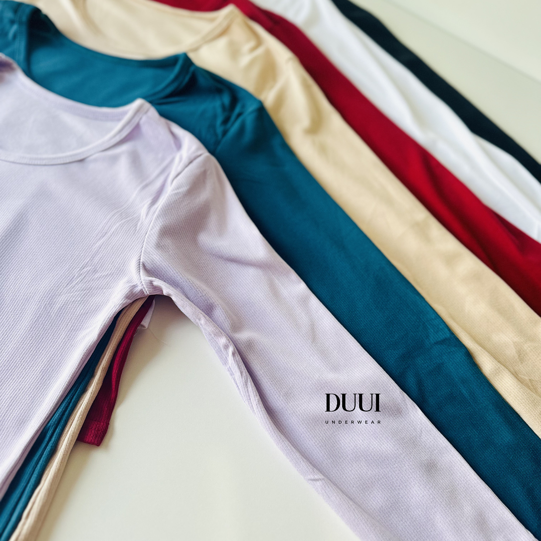 3 Camisetas cuello redondo  Térmicas acanaladas #34 2