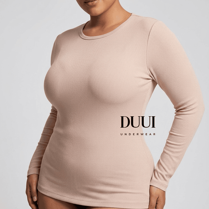 5 Camisetas cuello redondo Térmicas acanaladas #34 5