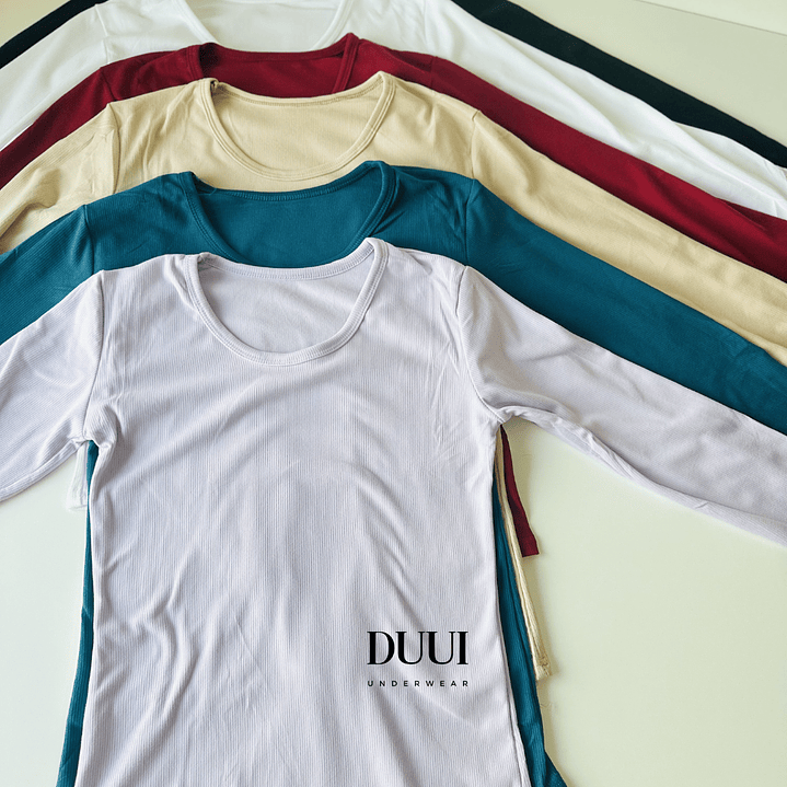 5 Camisetas cuello redondo Térmicas acanaladas #34 8