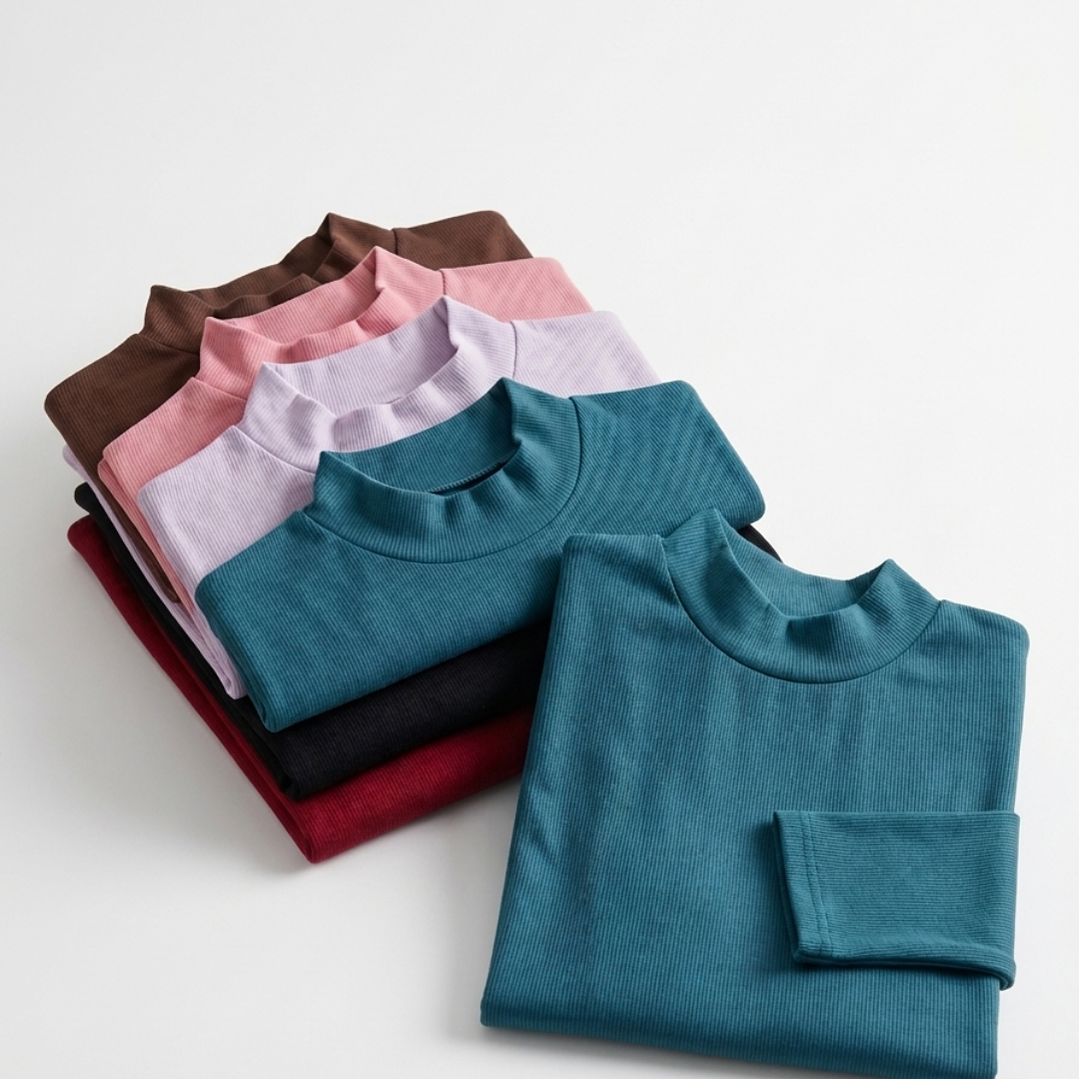 5 Camisetas cuello BEATLE Térmicas acanaladas #35 4