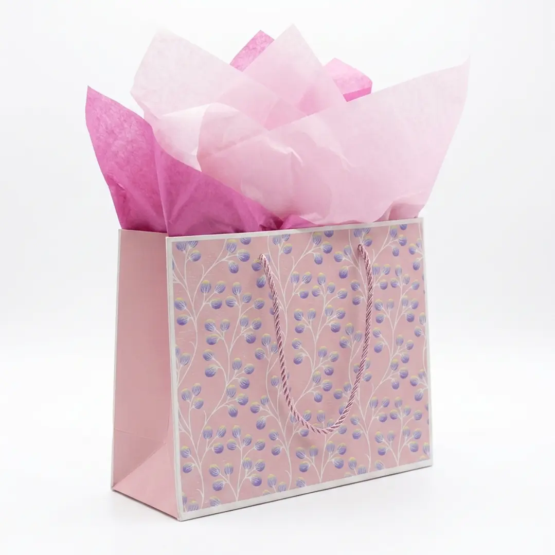 1 BOLSA DE REGALO + PAPEL DE SEDA  22 X 30 X 40 2