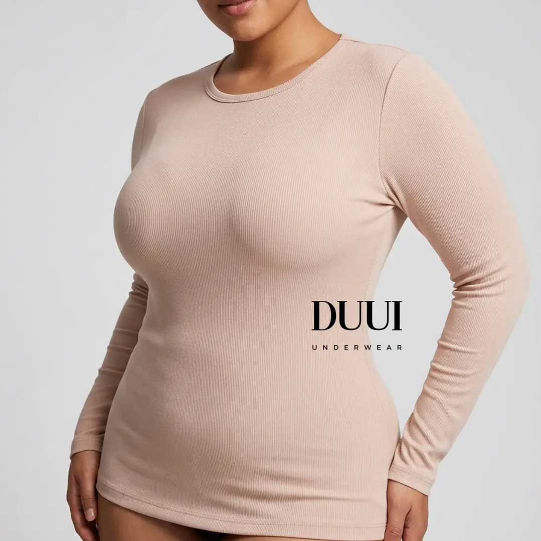 3 Camisetas cuello redondo  Térmicas acanaladas #34  (XL - XXL ) 1