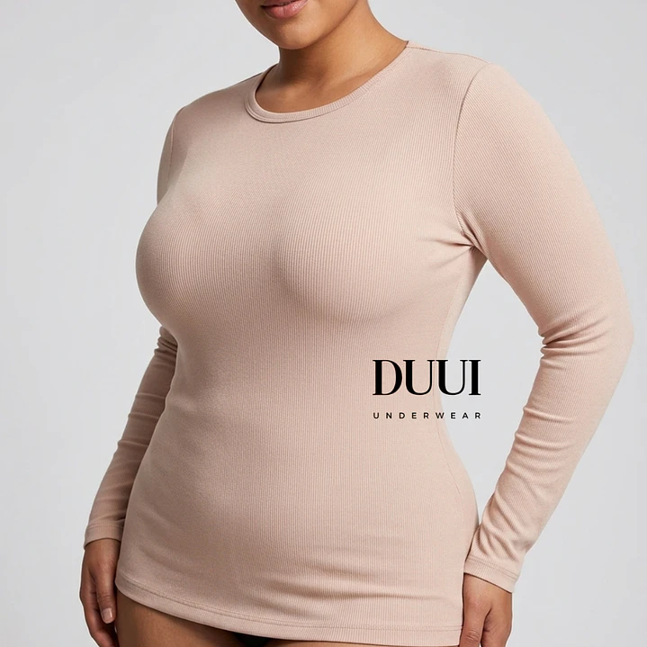 3 Camisetas cuello redondo  Térmicas acanaladas #34  (XL - XXL ) 1