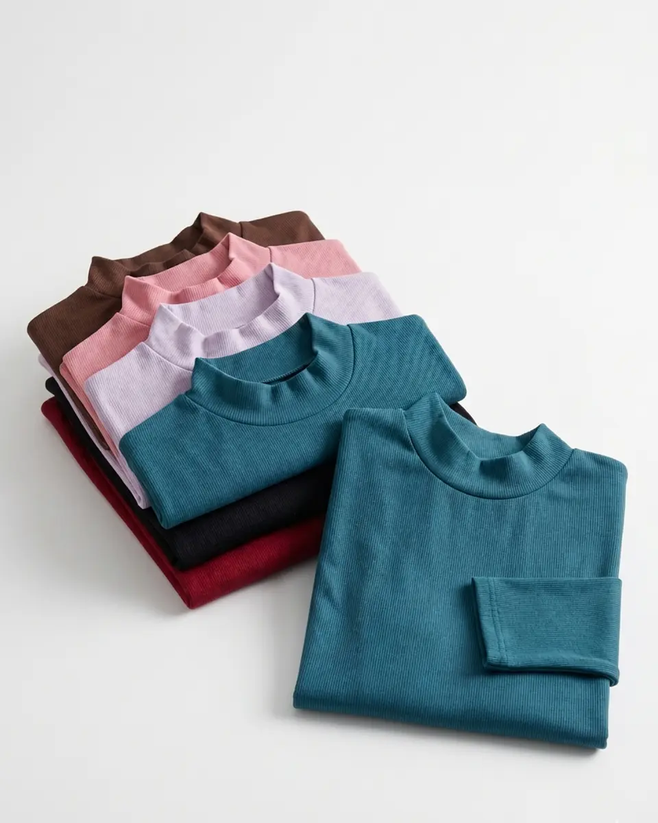 4 Camisetas cuello BEATLE Térmicas acanaladas #35 5