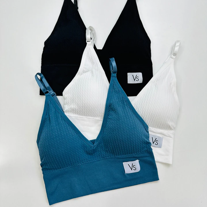 4 PETOS DE MICROFIBRA LARGO CORTE V #VS 5