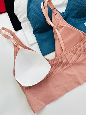 3 PETOS DE MICROFIBRA LARGO CORTE V #VS